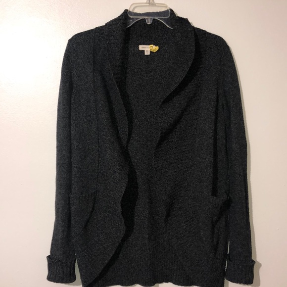Silence + Noise Black Grey & Navy Tweed Cardigan Sweater - Picture 1 of 5